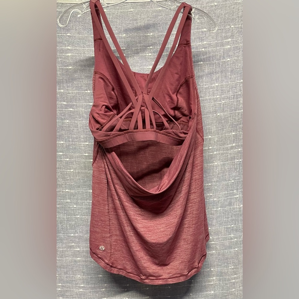 Lululemon Strappy Back Tank Top in Mauve